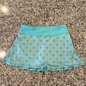 Lululemon Pace Setter Skirt in Stripe Dot Printed Angel Blue